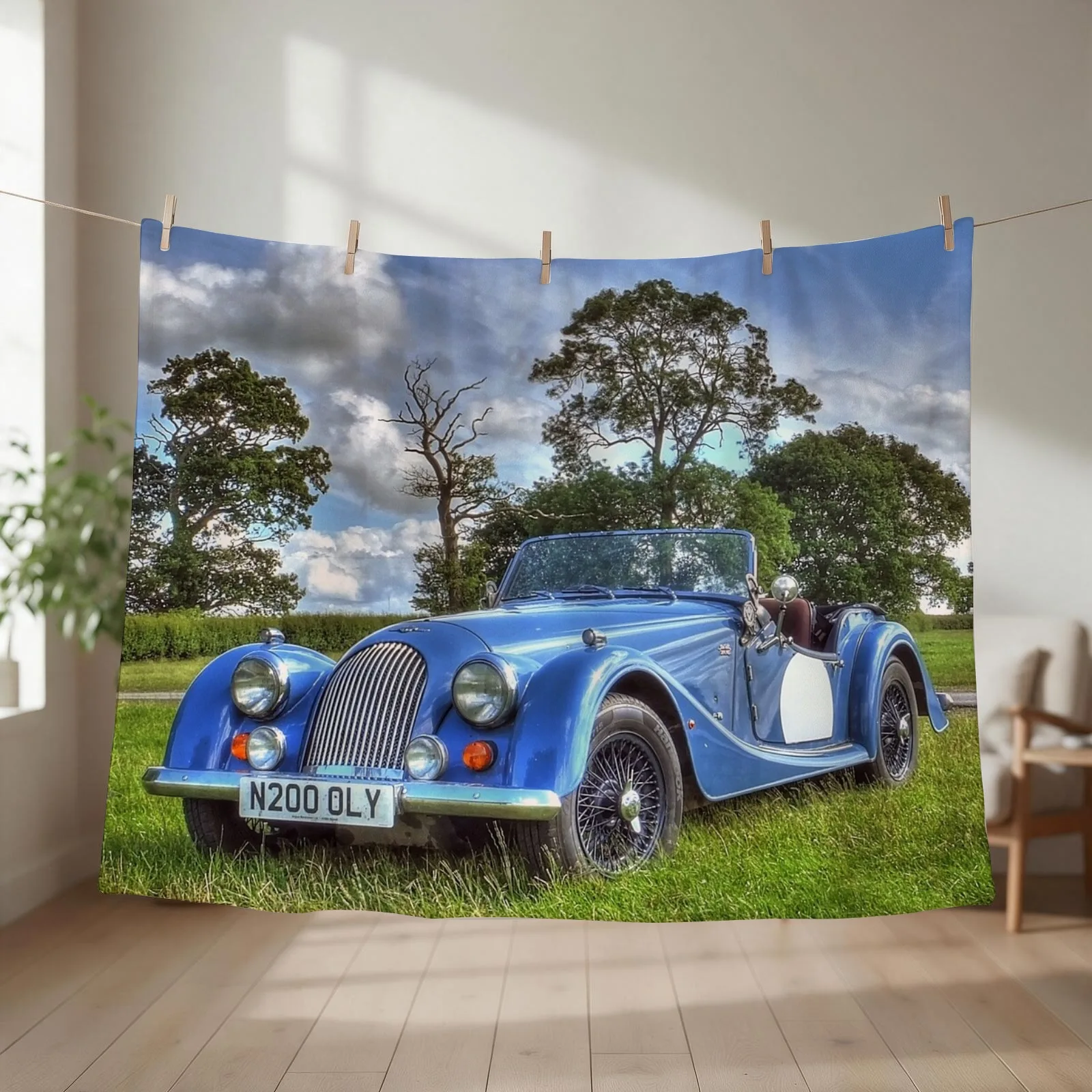 New Morgan Convertible Throw Blanket couch cozy soft plush fuzzy picnic outdoor blanket