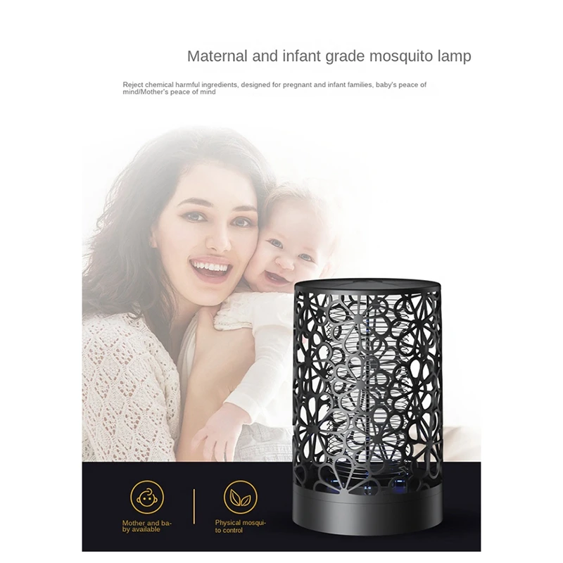 Indoor Insect Trap Mosquito Lamp, luz roxa, quarto e sala de estar