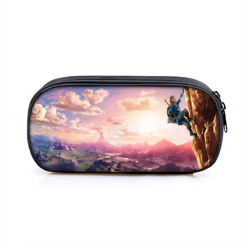 The Legend of Zelda Game Periphery Pencil Pen CaseGirl Boy Bag Large Capacity Pencil Box Pouch Stationery Supplie Student Gifts