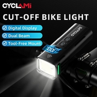CYCLAMI Bicycle LED Front Lights TYPE-C Rechargeable Bike Lamps Mountain Road Flashlight with Battery Power Supply LED Light B17