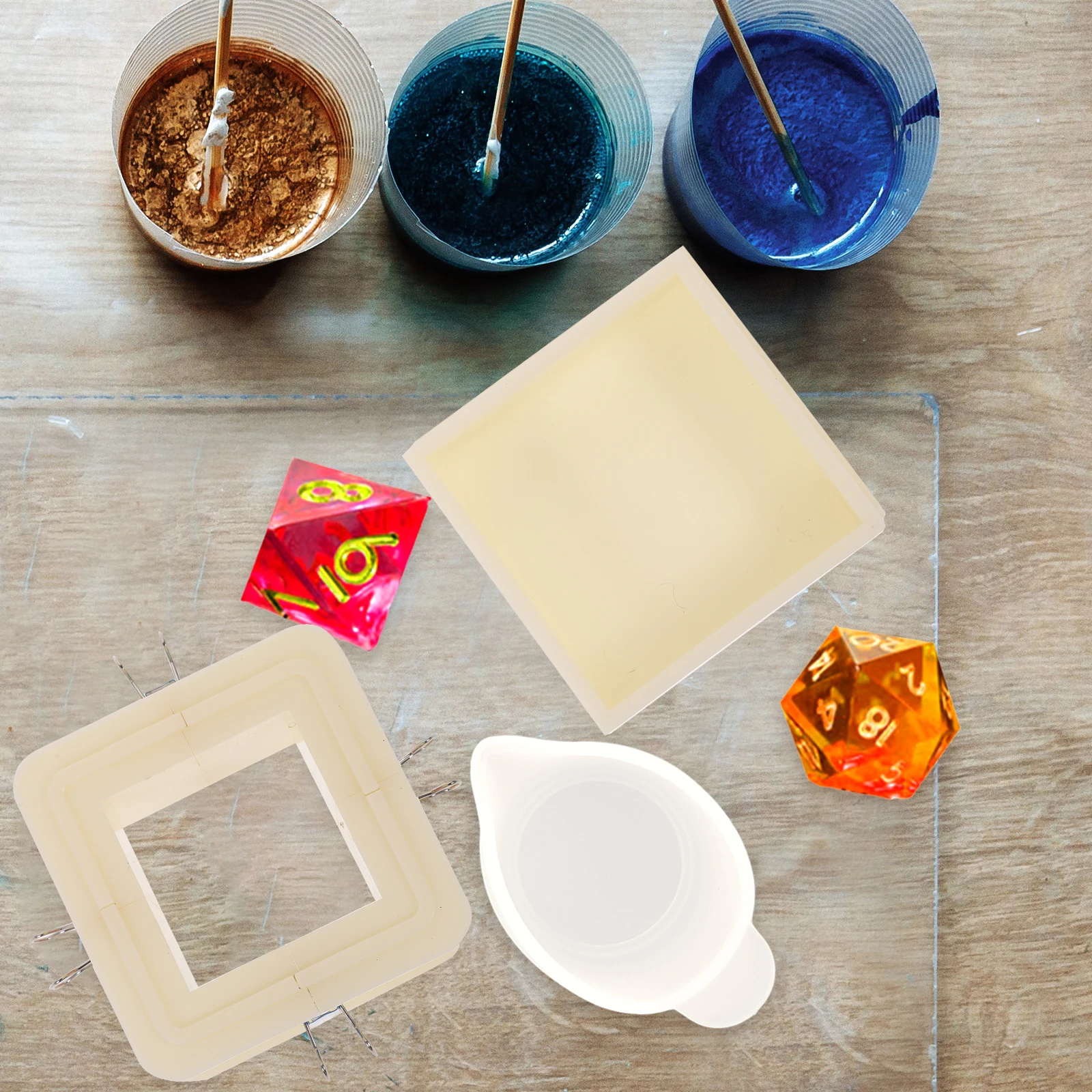 

Adjustable Silicone Frame Set for Handmade Handmade Soap Mold Frame Soap Resin DIY Crafts Durable Leakproof Easy Assembly