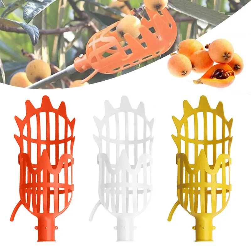 1PC Garden Basket Fruit Picker Head Multi-Color Plastic Fruit Picking Tool Catcher Agricultural Bayberry Jujube Picking Supplies