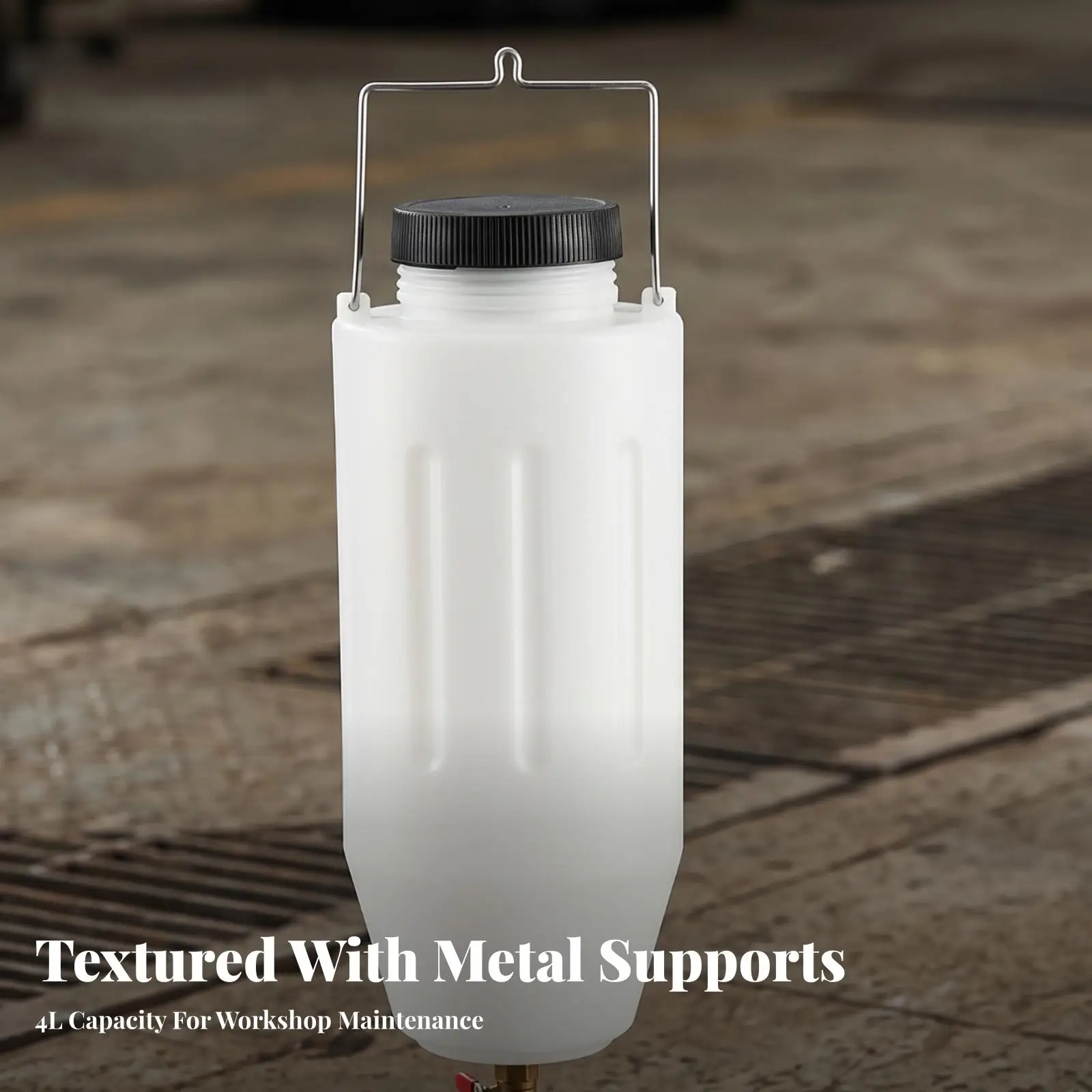 Industrial Grade Oil Dispenser Bottle 4L with Red Lever Spigot Flexible Tube for Precise Fluid Control