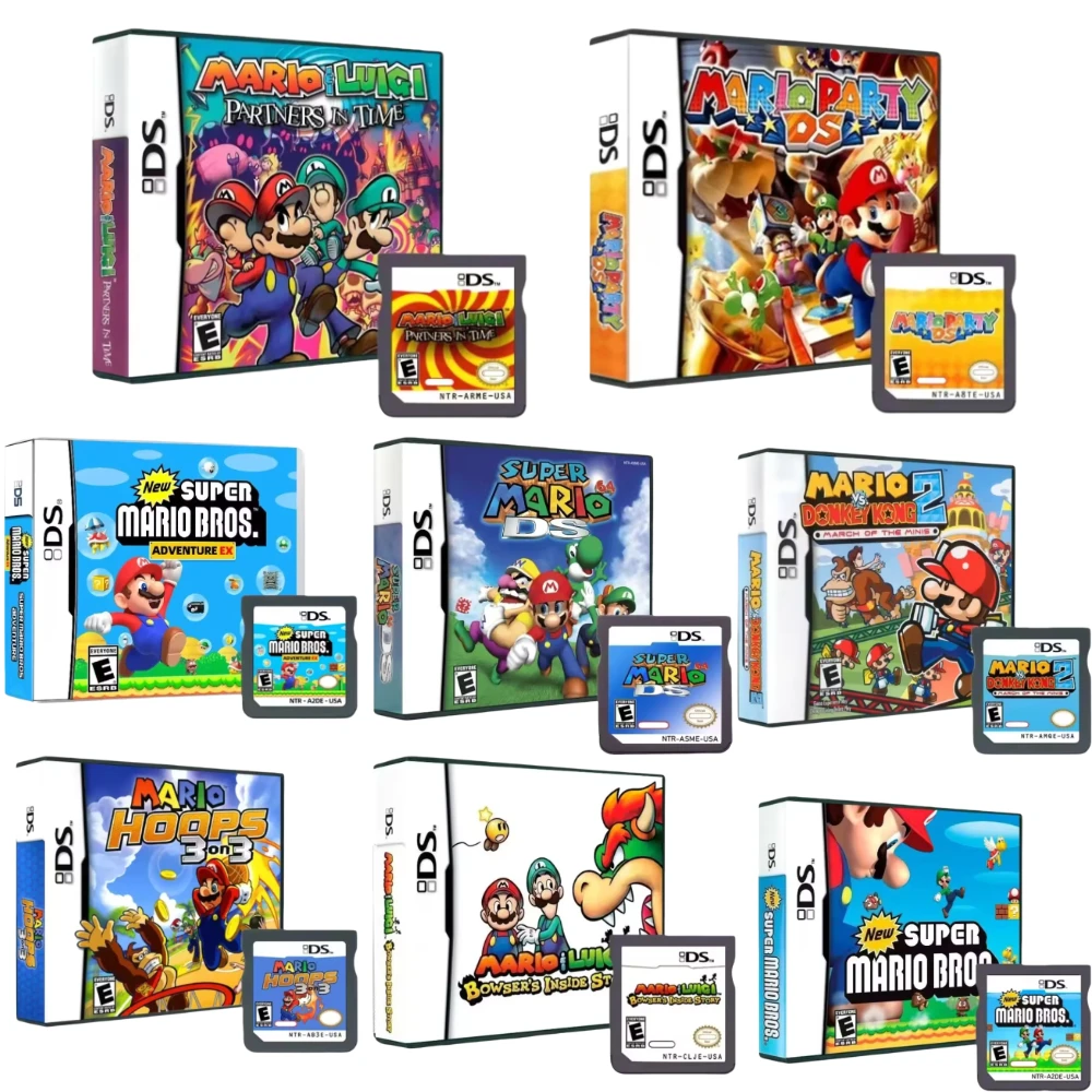 36 Styles DS NDS 3DS 3DS NDSL Game Cartridge Card Video Game Handheld Player (R4 Card) 7800in1 4300in1 Compilation Pokémon
