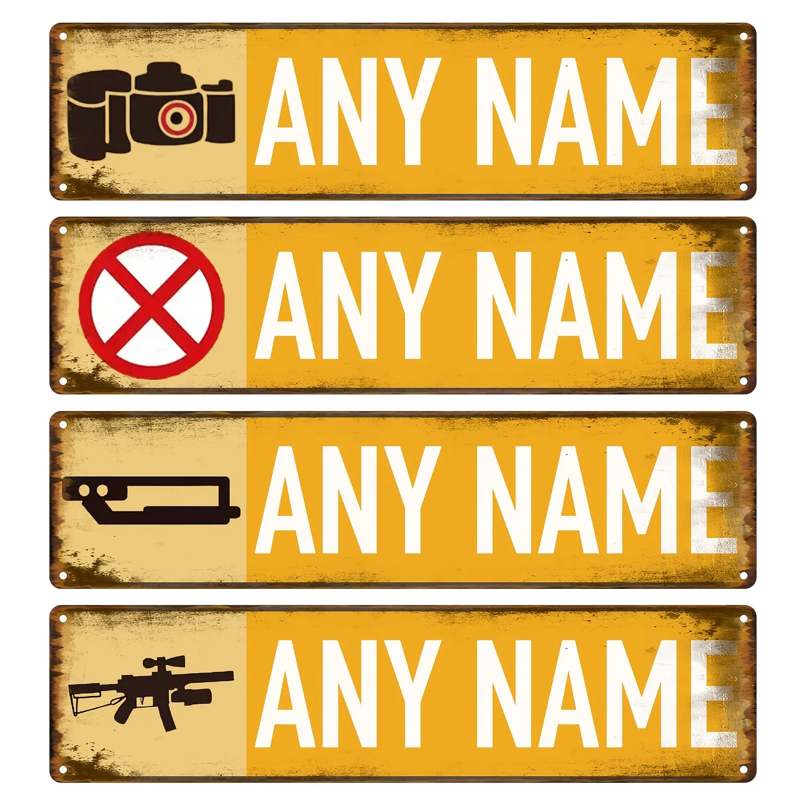1pc [2D Flat] Customized Personalized Aluminum Vintage Sign 40×10cm Multi Scene Wall Decor, Decorative Use Only