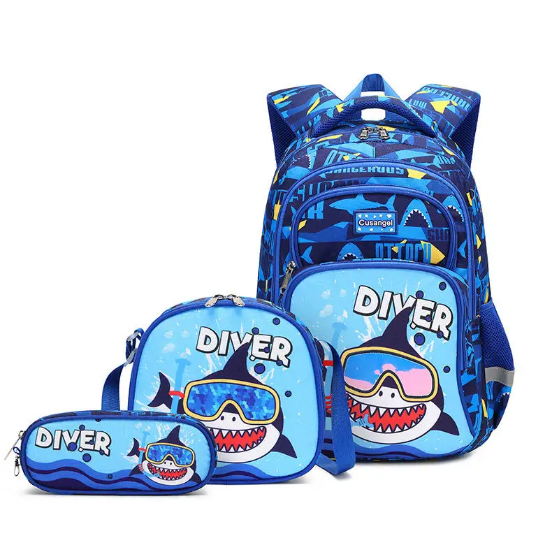 

New Children's Backpack Student Backpack Large Capacity Waterproof Breathable Reduced Load Spine Protection Backpacks