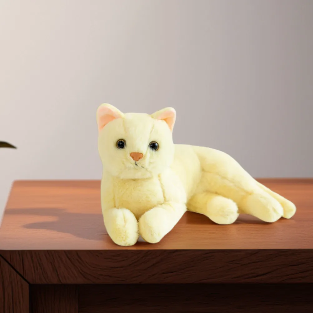 

Реалистичная мягкая игрушка-котёнок 40 см: милый котёнок для детей, декор для дома, мягкий и уютный компаньон, реалистичный питомец для дня рождения