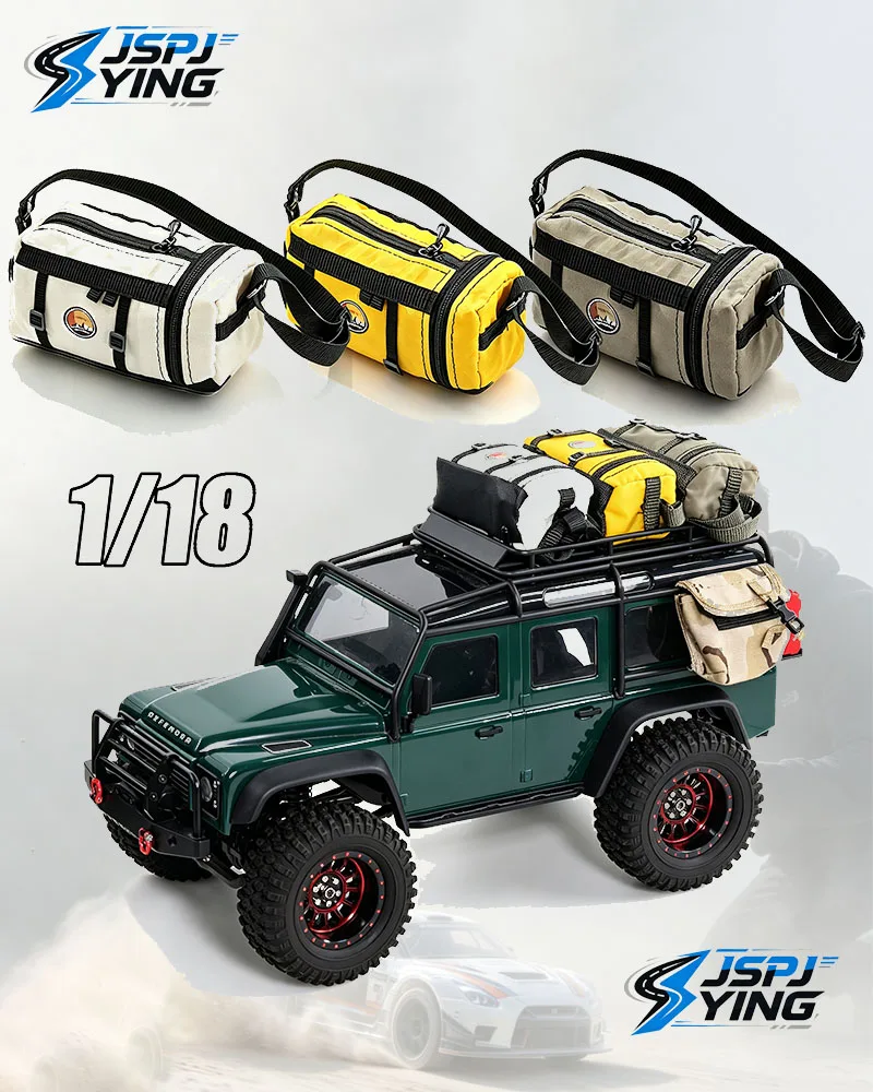 Simulation Scale Crossbody Travel Bag Roof Decor Ornament, RC Crawler Mood Accessory for 1/10 1/12 1/18 RC Crawler Car