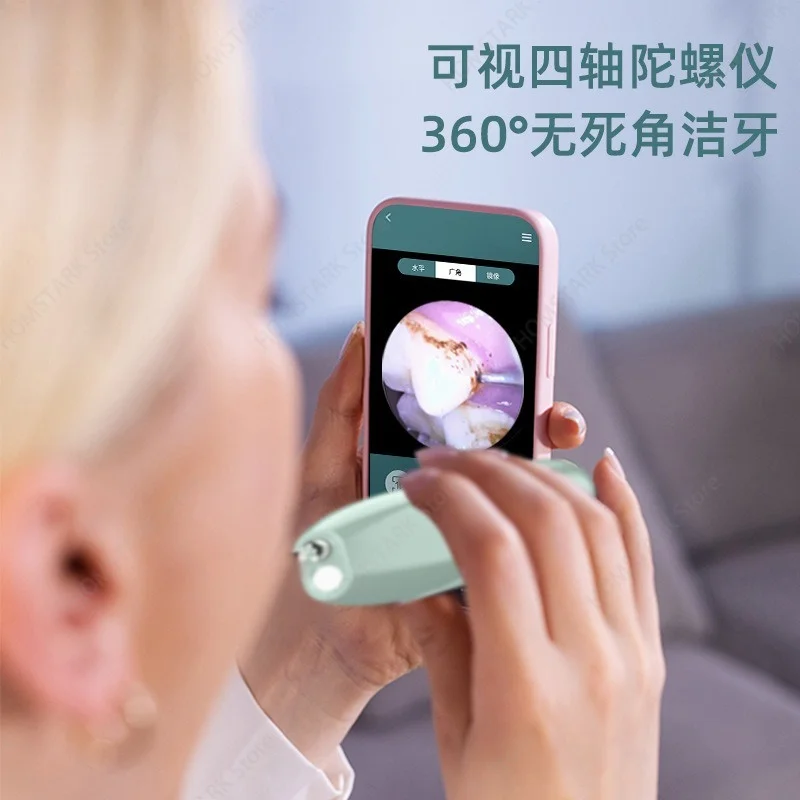 Sonic LED Oral Care Device, Hand‑Held Polishing Cleaning Tool, Smart Portable For Daily Oral Maintenance Oral Care Supply