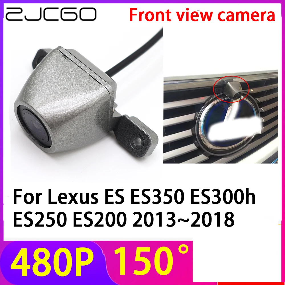 

ZJCGO 480P 150° LOGO Car Parking Front View Camera Waterproof for Lexus ES ES350 ES300h ES250 ES200 2013~2018