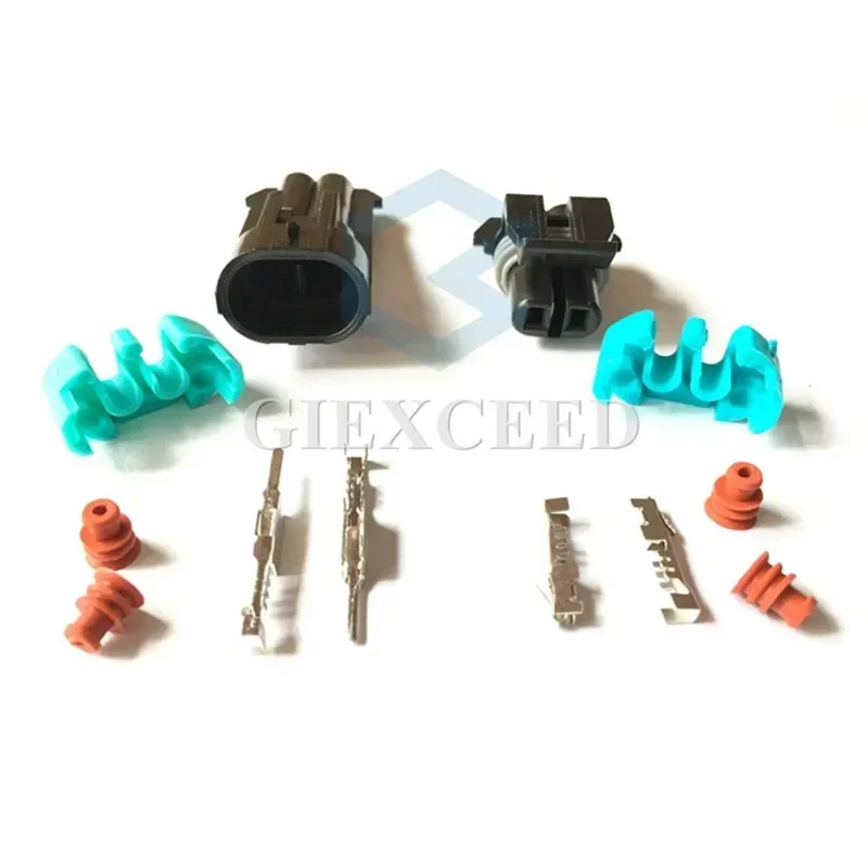 

2 Sets AC Assembly Auto Connector 2 Pin 12162000 12052641 Temperature Sensor Plug Motor Socket For Buick Lacrosse Excelle GL8