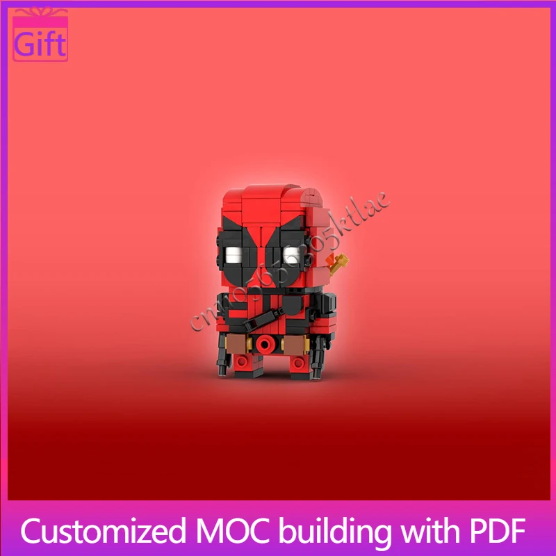 

220 шт. Роскошные красные модели роботов на заказ, строительные блоки, образовательные креативные сборки «сделай сам», детские сюрпризы, рождественские подарки