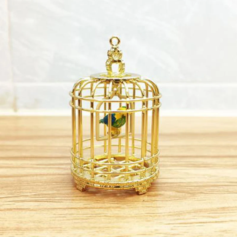 1:12 Dollhouse Miniture Furniture Bird Cage for Dollhouse Decor Accessories