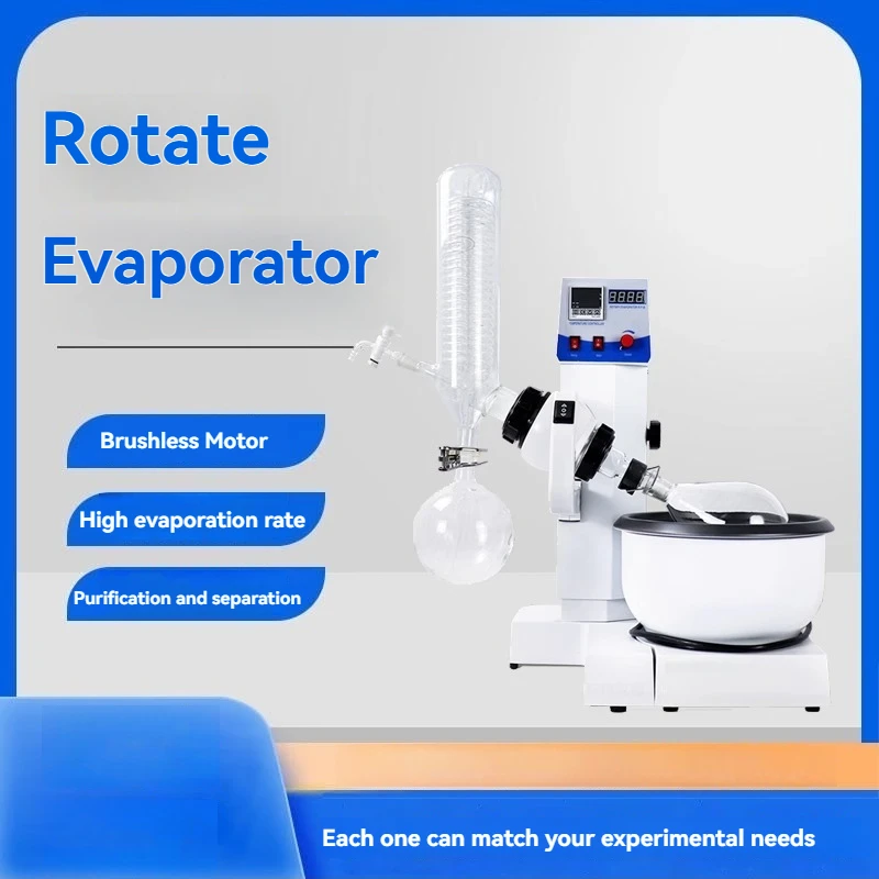 1-50L RE-201D rotary evaporator used for laboratory vacuum distillation, purification, and crystallization separation