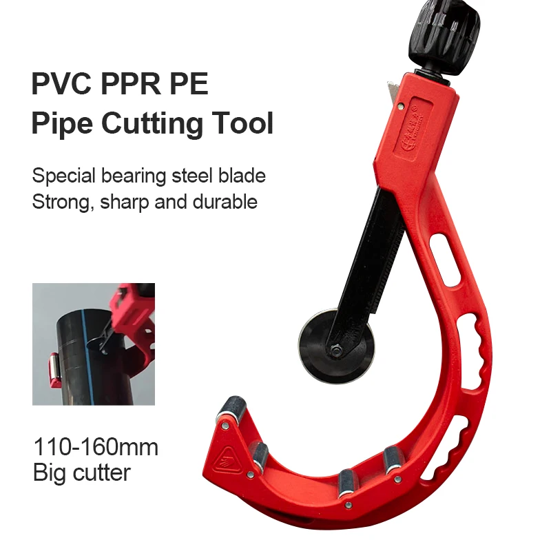 Boruix 14-120mm Copper Pipe Cutter Portable Tube Cutter with Hobbing Circular Blades for Aluminum PVC PPR PE Tube Hand Tools