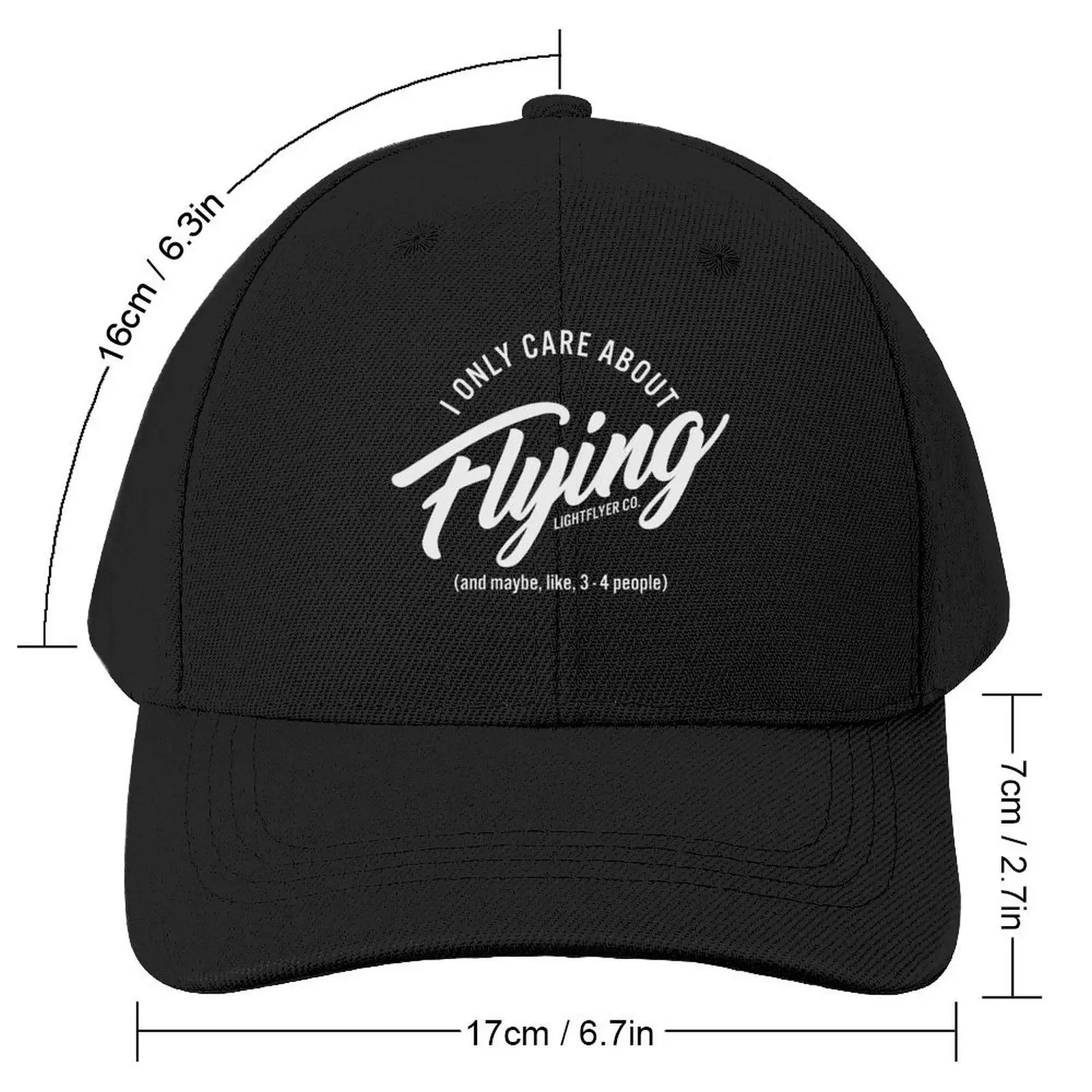 I Only Care About Flying, and maybe like 3-4 people... Baseball Cap Anime Hat Horse Hat Rugby Trucker Hats For Men Women's