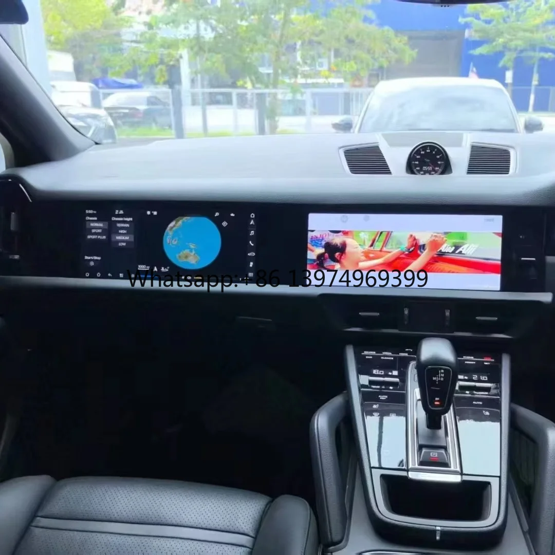 For Macan 2014-2018 Upgraded Version Modified Accessories Center Console Passenger Screen Control Multimedia Player