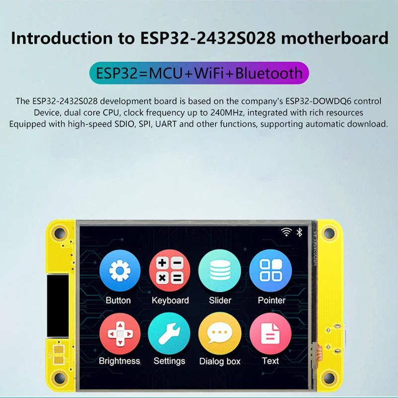 1 Set ESP32 Development Board 2.8 Inch Smart Display For Arduino LVGL WIFI Bluetooth Touch LCD TFT Module