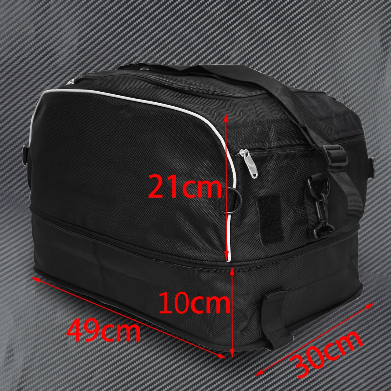 Motorcycle Luggage Travel Collapsible Trunk Bags Tour-Pack Rack Bag With Bar Straps For Harley Touring Road Electra Street Glide