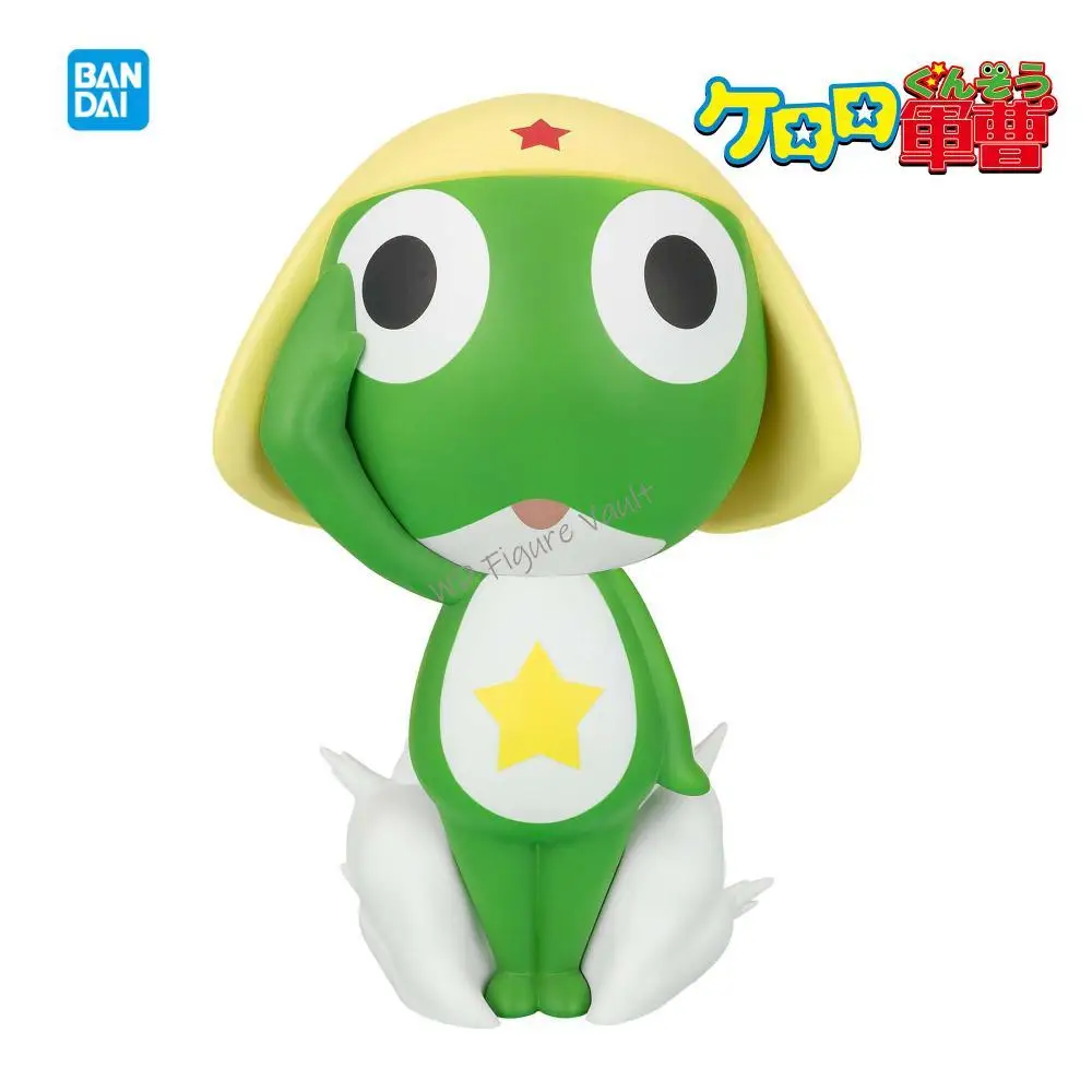 

In stock Original Genuine BANDAI BANPRESTO Sergeant Keroro Ona SOFVIMATES Sergeant Keroro 18CM PVC Figure Model Toy Gift