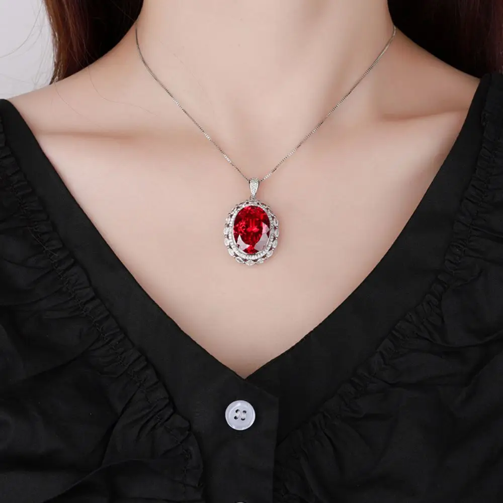 

2024 высококачественное модное простое ожерелье до ключицы, кулон с инкрустированным драгоценным камнем «сделай сам», подарок на день рождения для девочек