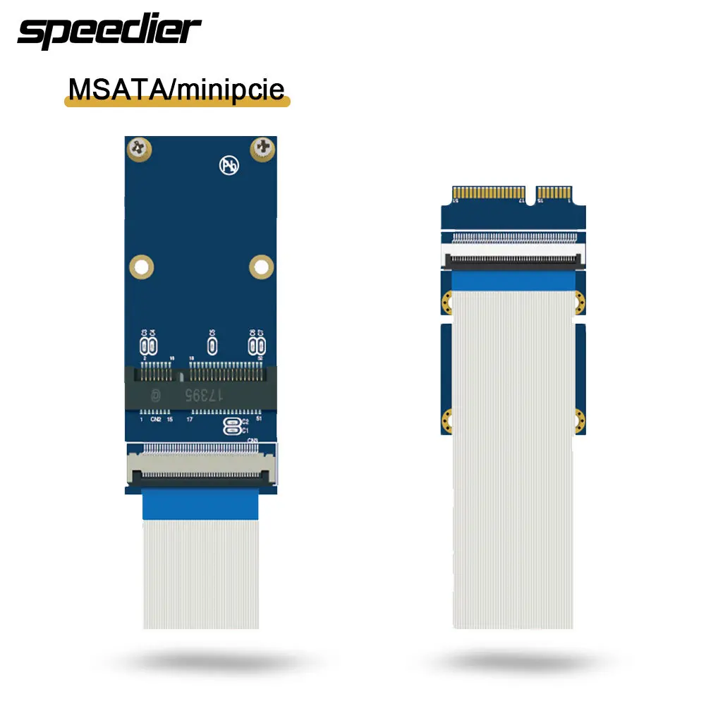 

MSATA / Mini PCIe Extension Cable Half-Height Full-Height Extender Network Cards SSD Interface Mini-PCIe Extended Adapter Card