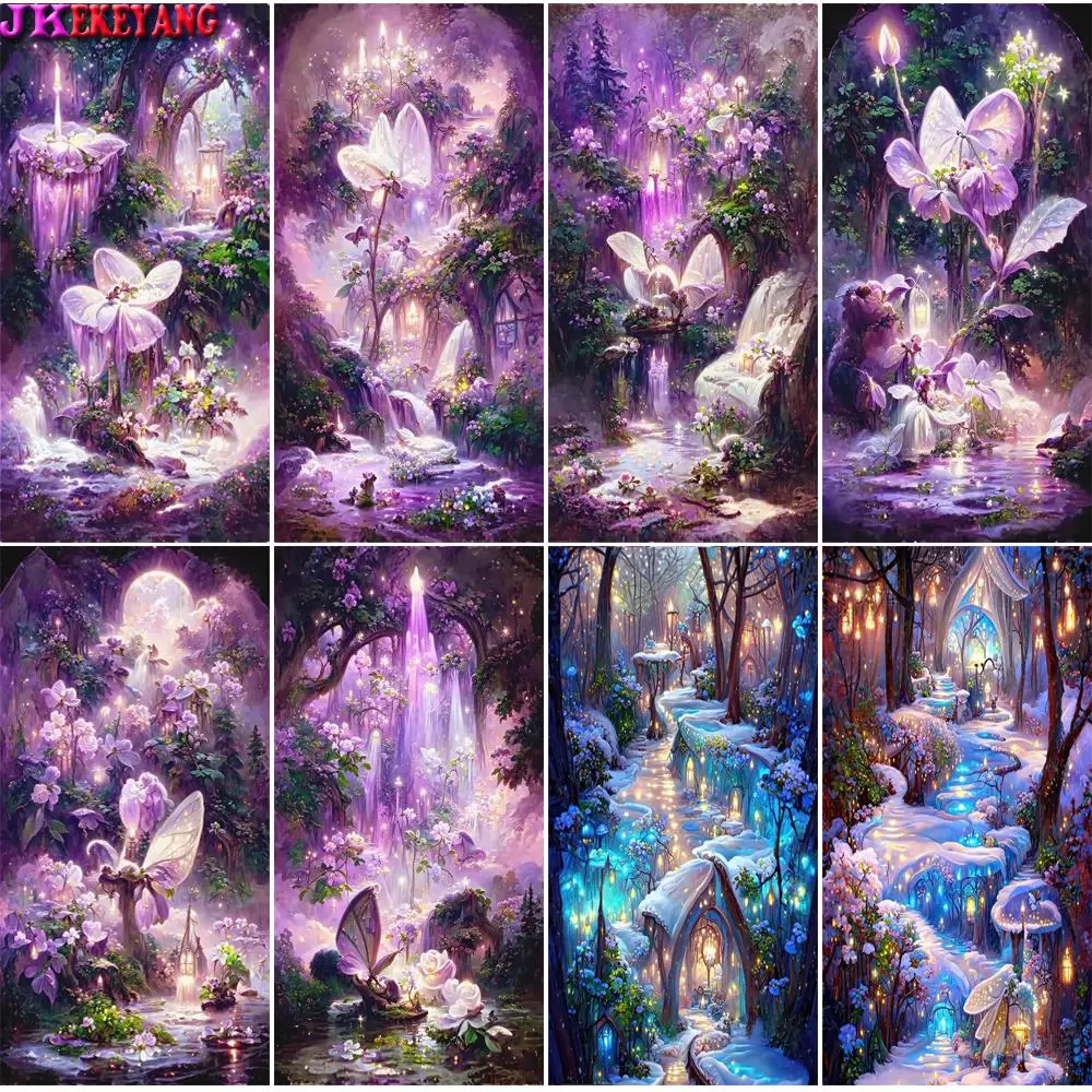 Full Square/Round Drill 5D DIY Diamond Painting Fantasy Forest Diamond Embroidery Cross Stitch Home Decor Y5281