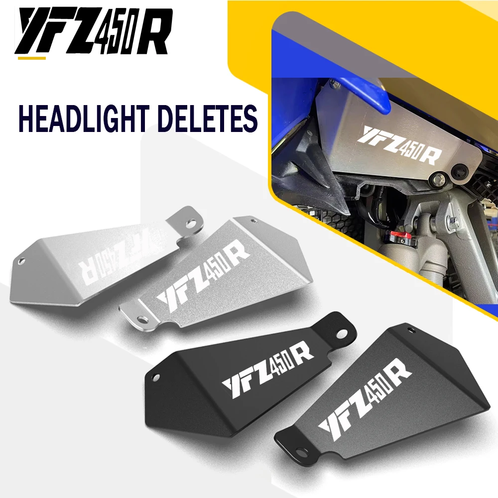 For Yamaha YFZ450X YFZ450R SE YFZ450R/X ATV Accessories Headlight Deletes Guard YFZ 450X 450R/SE 2009-2024 2023 2022 2021 2020