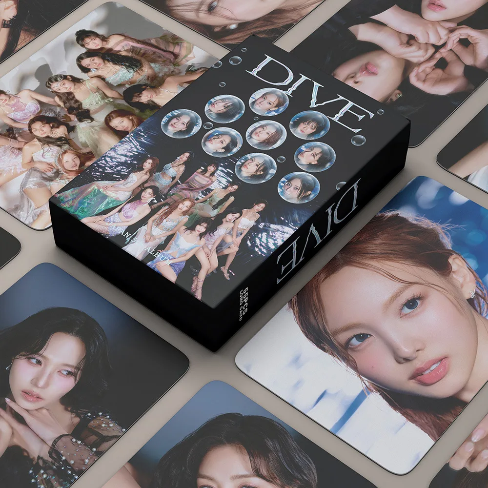 55Pcs/Set Idol Lomo Cards New Album DIVE NaYeon Momo Tzuyu Mina Park Ji Hyo Photocards HD Print Card Girl Group Fans Gifts