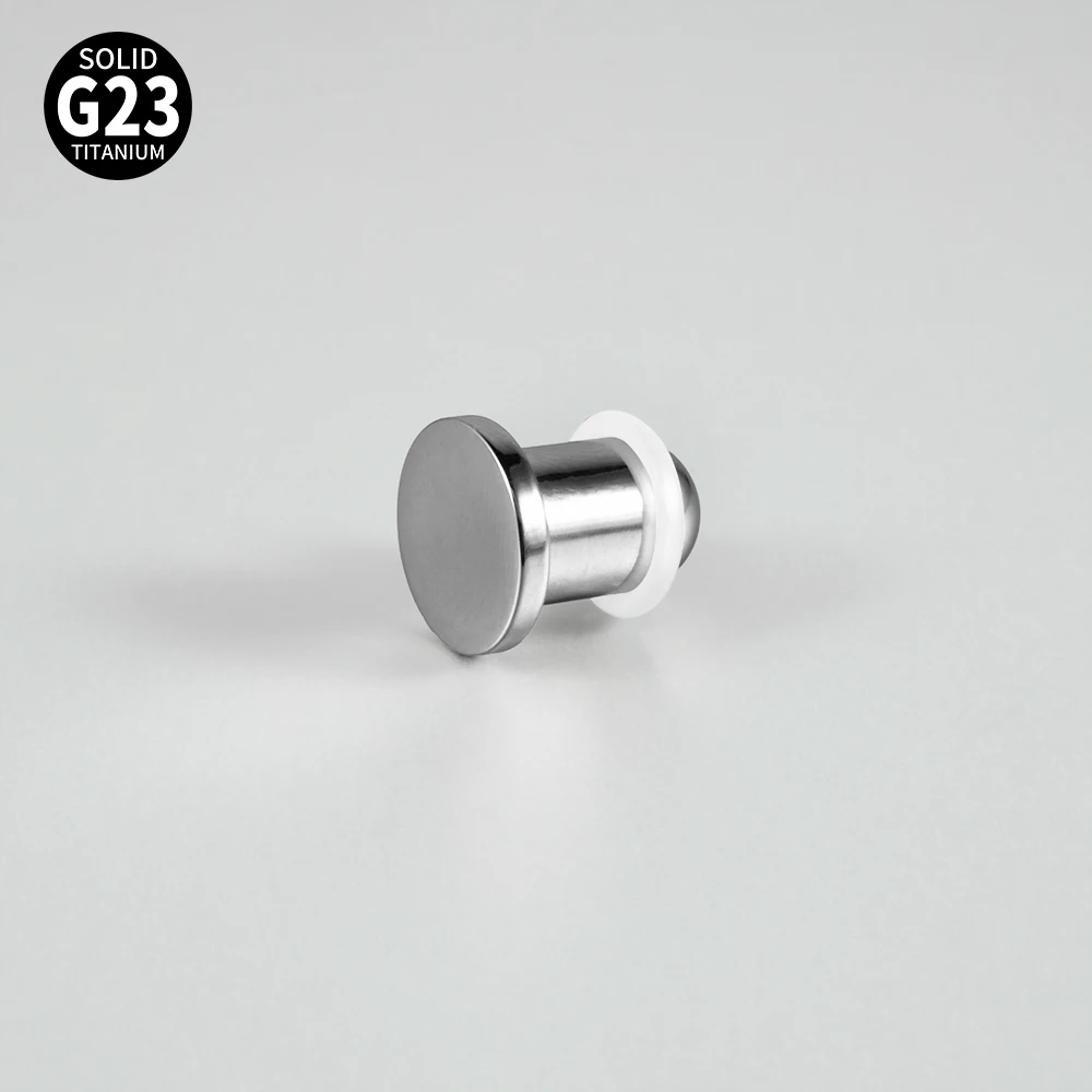 Mirror Surface Cylinder Ear Plugs Solid G23 Titanium Ear Gauges Expander Stretcher Ear Taper Body Piercing Jewelry 1.2mm-10mm