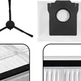 

For Dream D20 Plus Robot Vacuum Cleaner, Complete Replacement Kit Including Filter, Mop Cloth, Dust Bag And Side Brush