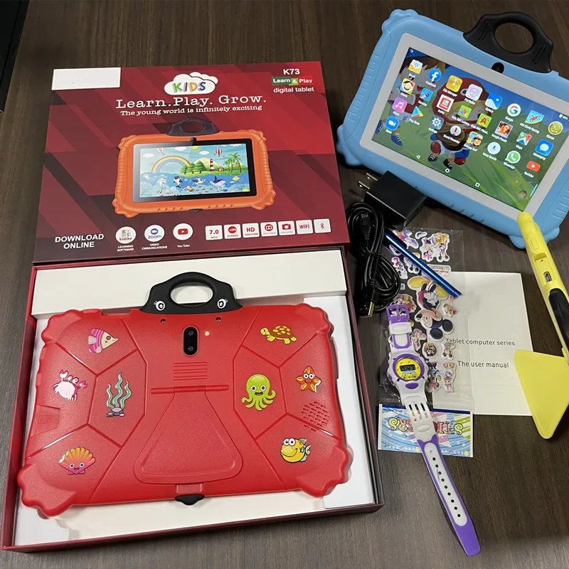 

Unbreakable Screen Export 7inch Kids Tablet PCs Cross-border, factory direct sales