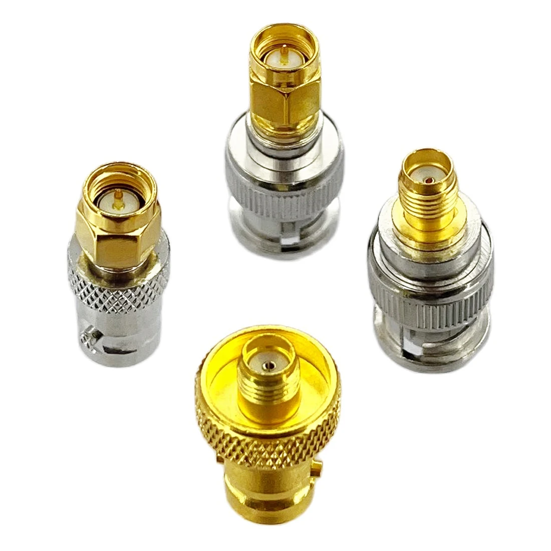 1pc BNC Female/Male to SMA Female/Male RF Coax Modem Adapter Convertor Connector Straight Nickelplated  New