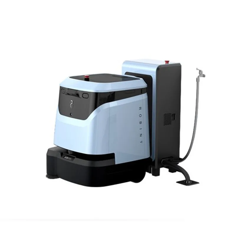 Smart Robotic Floor Scrubber Commercial Automatic Cleaning Machine App Remote Control Self-Charging for Shopping Center Office
