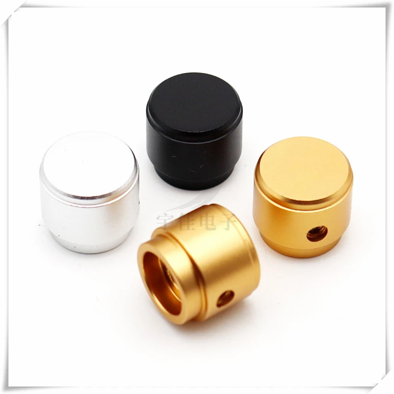 1PCS 15*13 All Aluminum Sandblasting Knob Cap Round Shaft Potentiometer Cap Power Amplifier Volume Cap Electrical Switch Cap