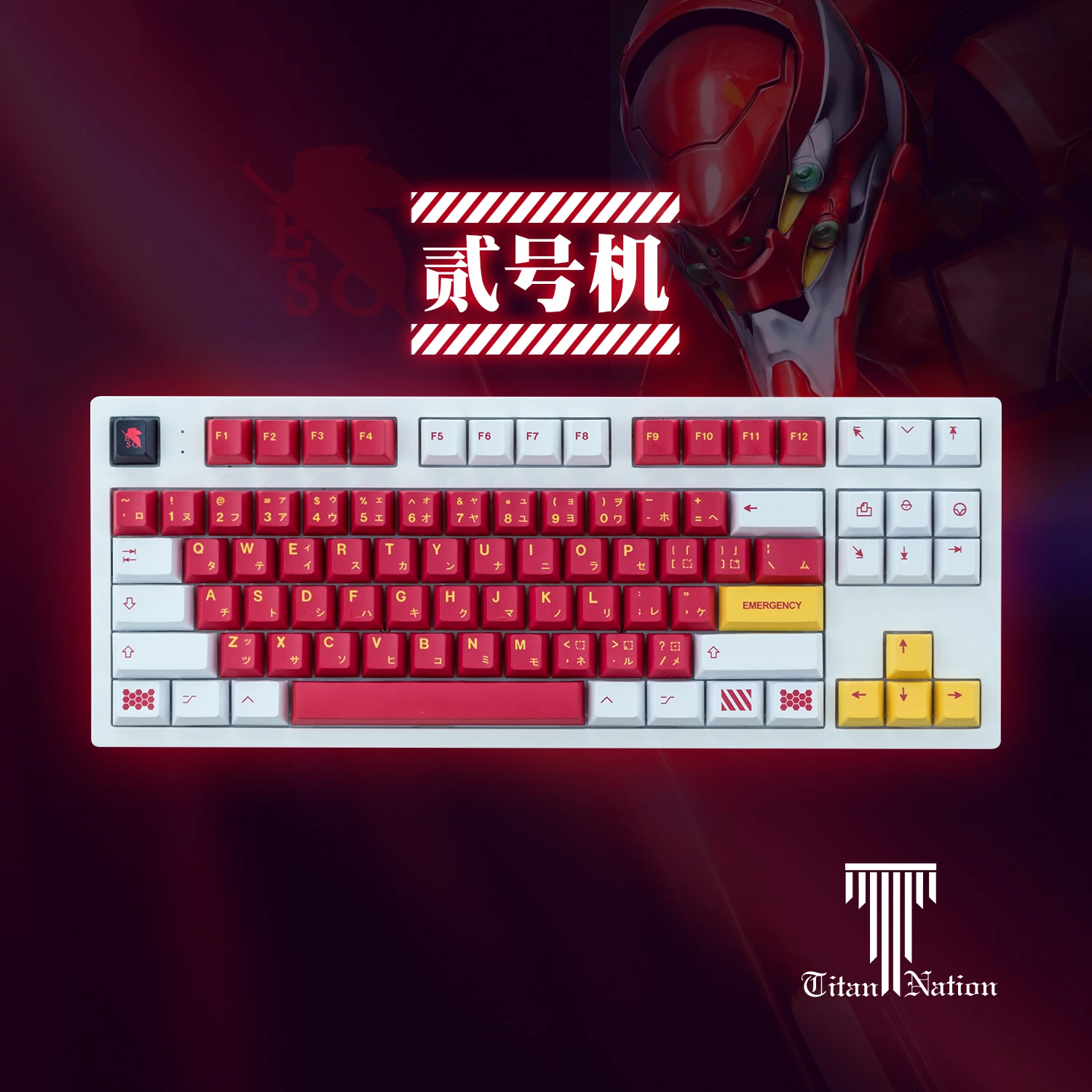 GMK Machine 2 Asuka Keycaps PBT Dye Sublimation Keycap for Mechanical Keyboard Cherry mx Switch Key Caps 129 keys