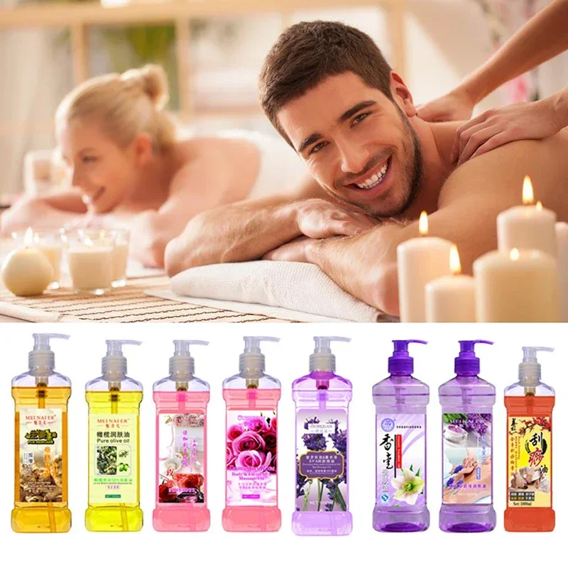 500ML Facial Body Massage Essential Oil Moisturizing Vegetable Oil Open Back Scraping BB Oil