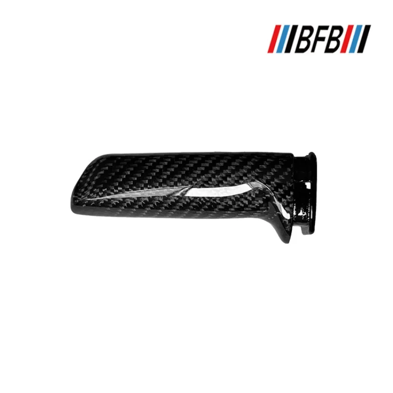 

For Ford Mustang Real Dry carbon fiber handbrake cover gear box lever case interior decoration modification Accessories