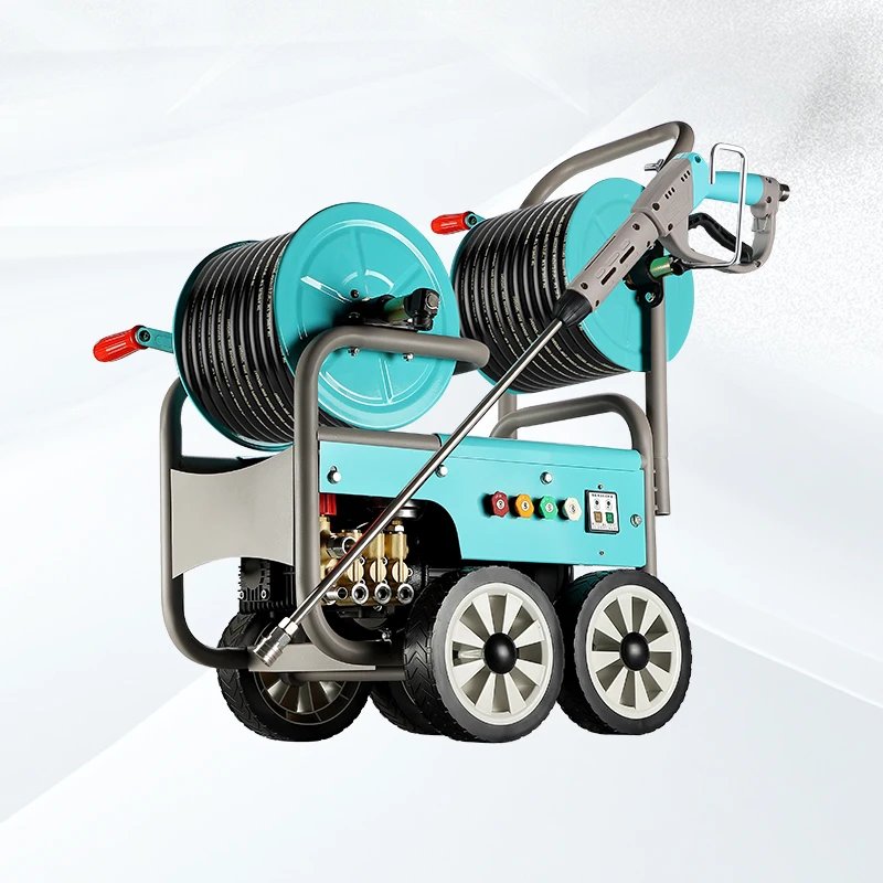 Municipal Wastewater Treatment Pipeline Unclogger 5.5KW Diesel Engine Heavy Duty Underground Sewage Dredging Machine