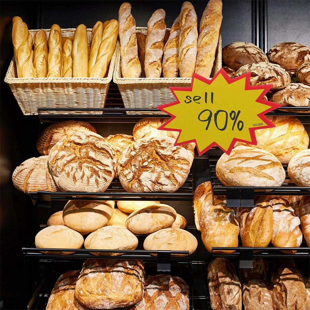 100Pcs Bright Star Burst Price Tags for Supermarket Retail Store Sale Promotion Blank Paper Labels Price Labels