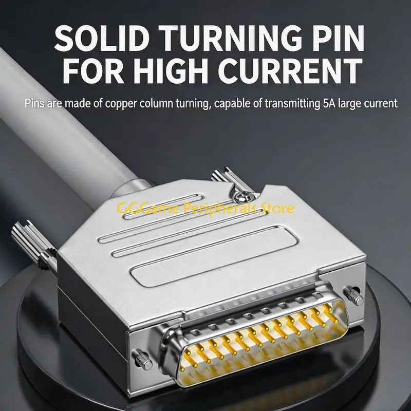 U55B Heavy Duty DB25 RS232 25Pin Extension Cable Male to Female Converter Industrial