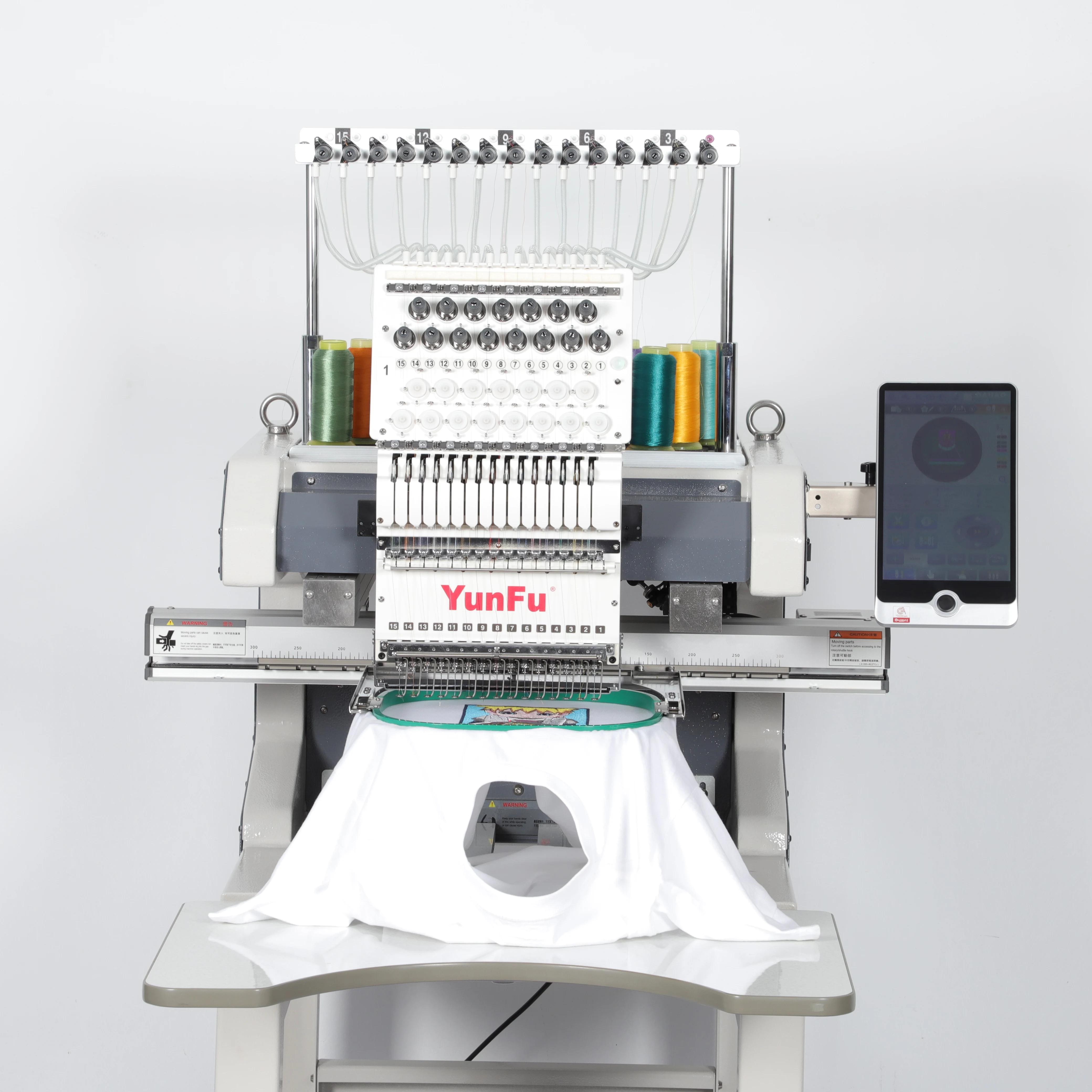 

Custom Logo Embroidery Machine Single Head 600*400mm 12/15 Needles 1200 RPM Computerized New Commercial Reasonable Price