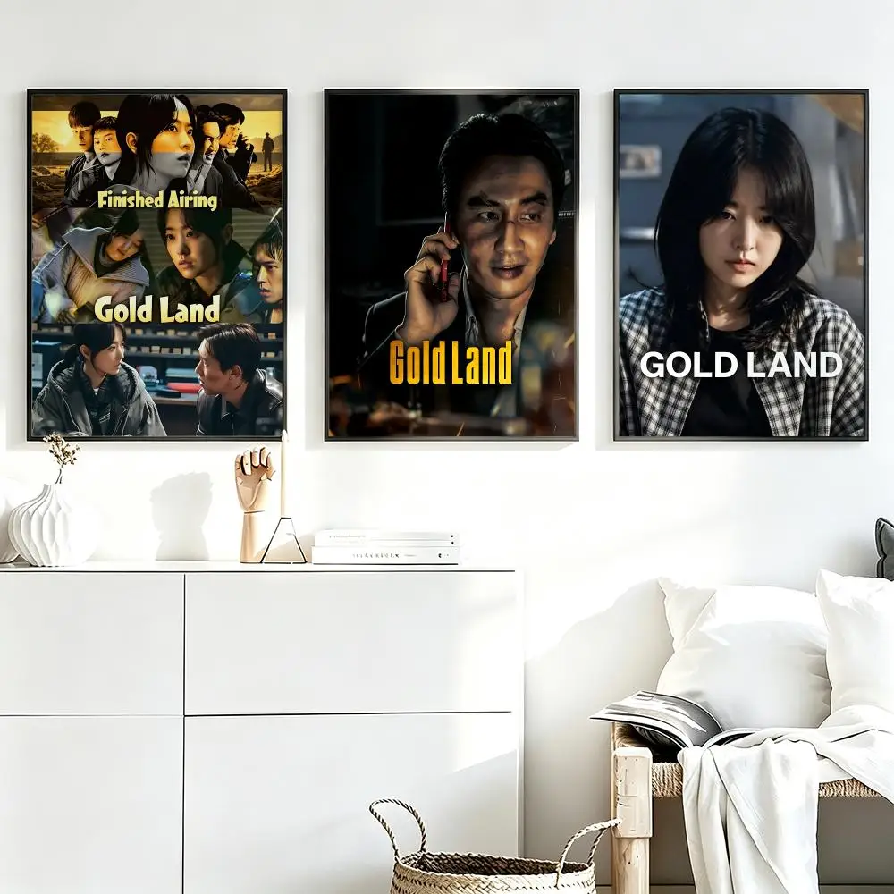 Modern Aesthetic Wall Art Poster movie Gold Gamble Poster for Bedroom Dorm Room Home Decor Large Wall Picture Print