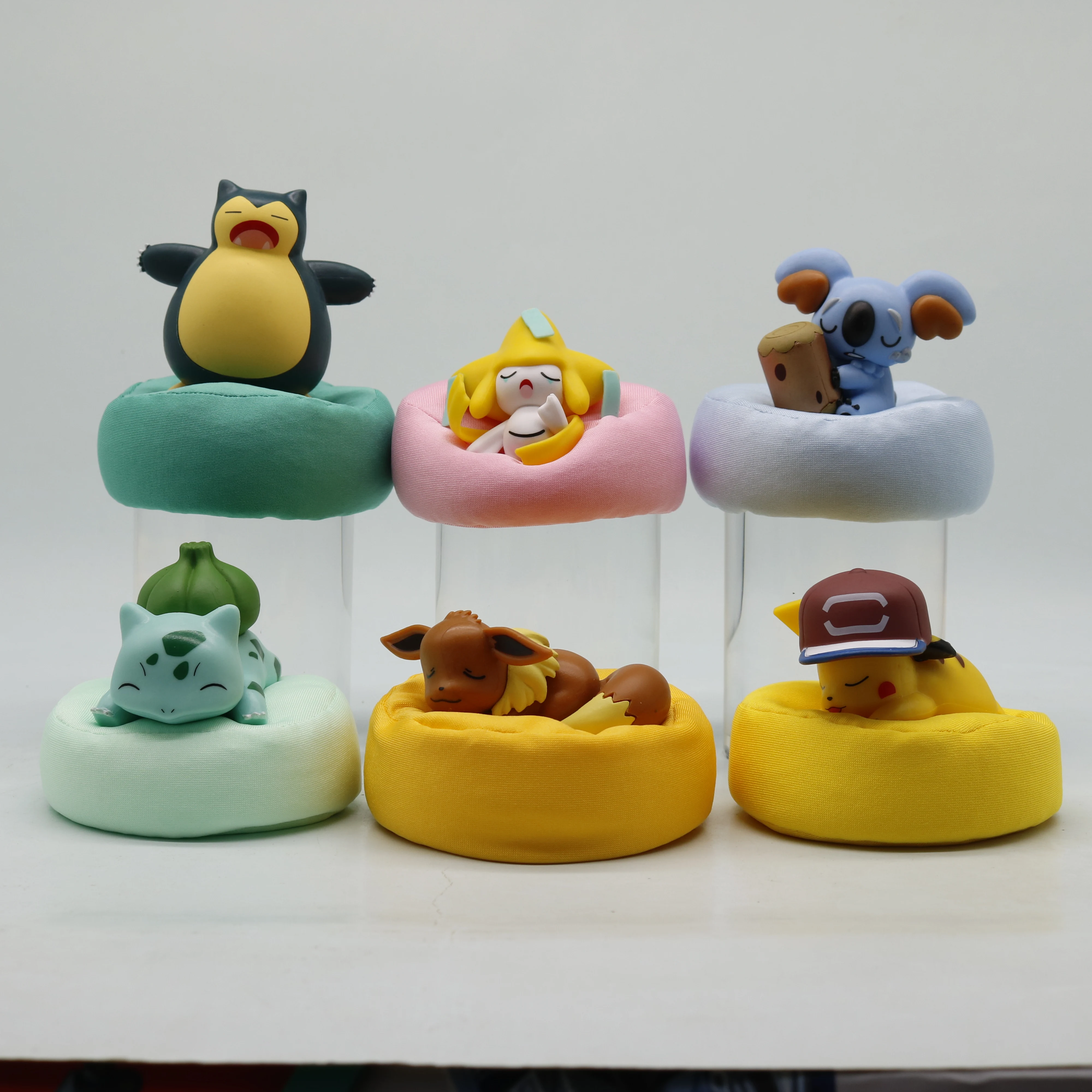 Anime Pokémon Blind Box Modellfigur 1-12 Stück Pikachu Schlaf-Serie Innenraumfigur Schlafende Position Spielzeug Geschenk für Freunde – Detail 1
