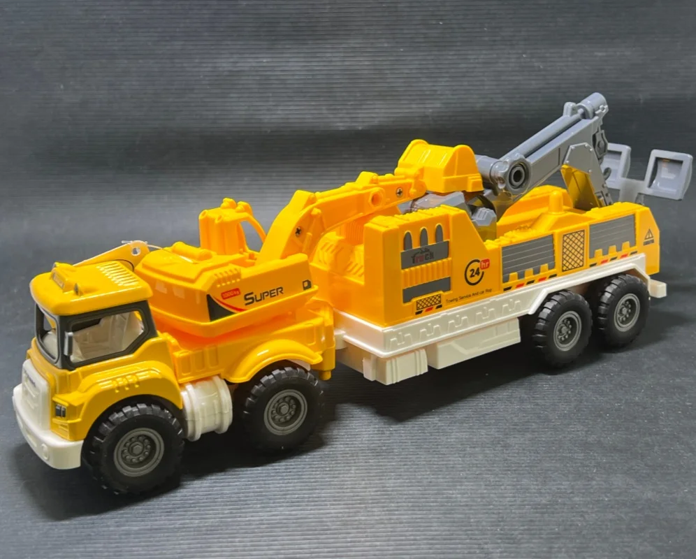 Simulation alliage pelle inertielle véhicule de sauvetage modèle de remorque jouet pour enfants cadeau d'anniversaire B216