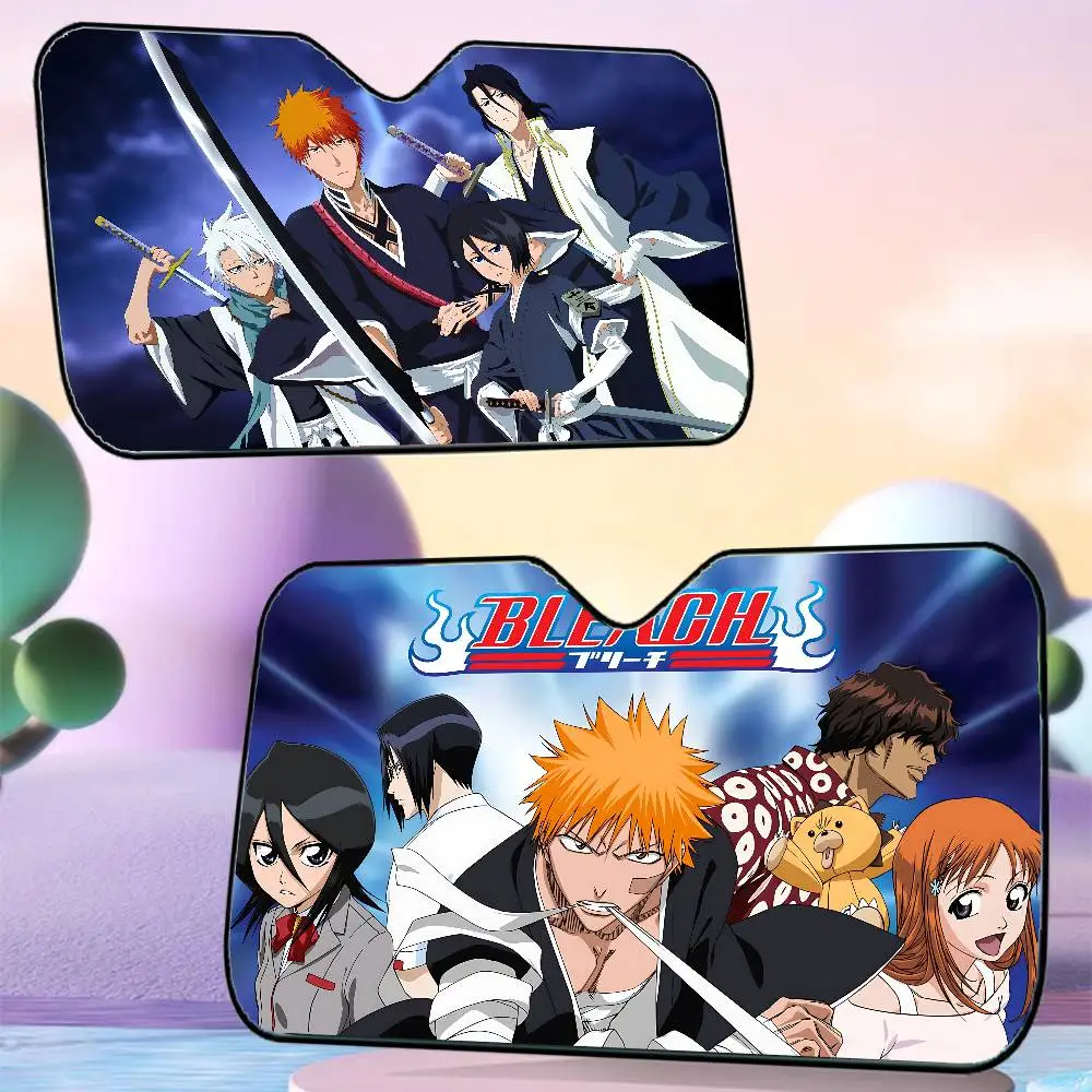 

Anime B-BLEACH Car SunShade Car Sunshade Window Sunshade Sunblock Front Windshield Hood Interior Front Baffle Double Sunshade