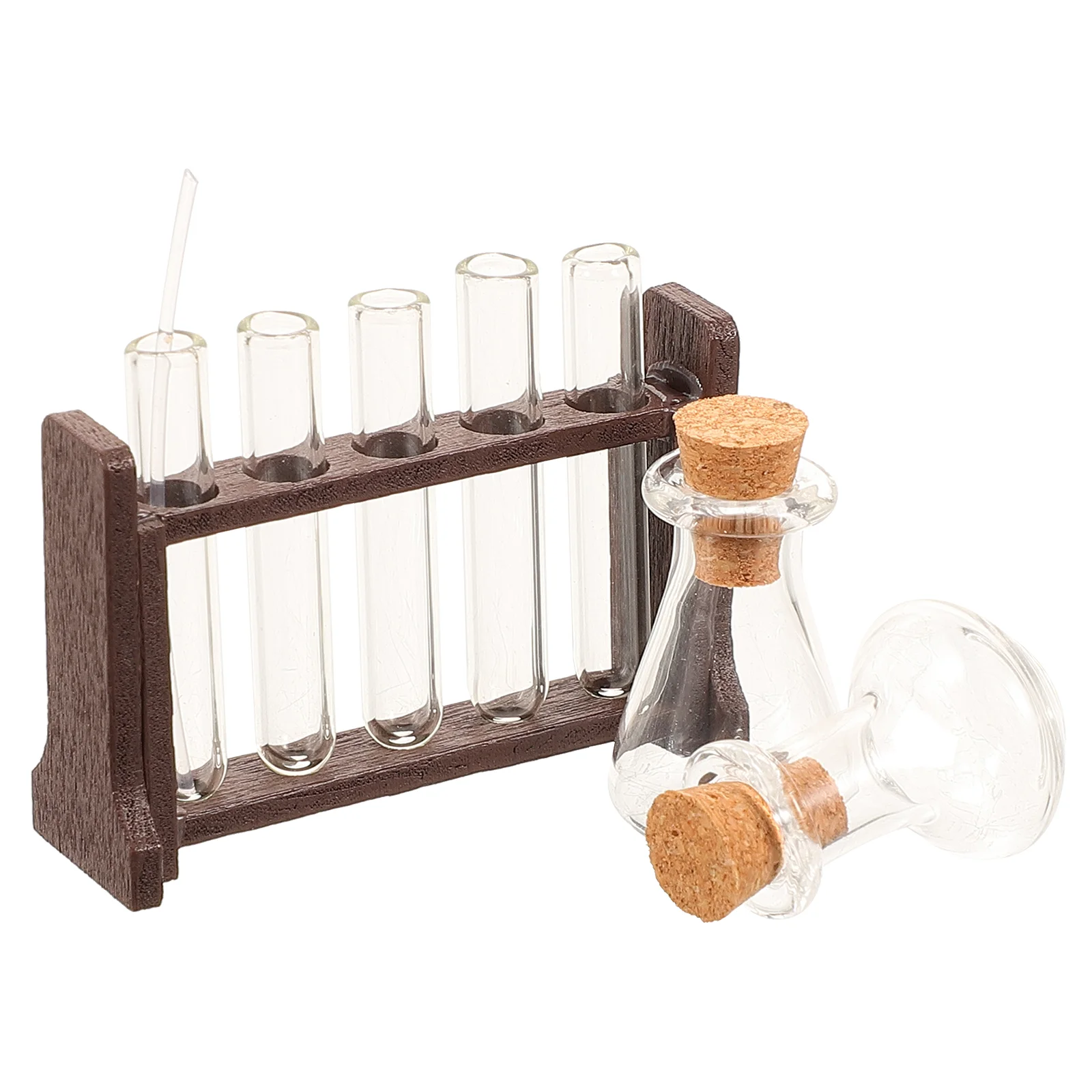 

Mini Laboratory Toy Micro Tube Rack for House Science Test Landscape Prop Toys