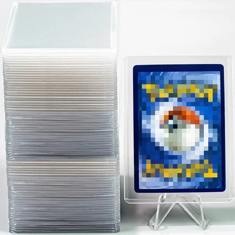 35PT Transparent Card Sleeves TopLoaders for Trading Cards, 1-100pcs