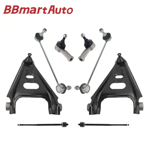 BBmartAuto 8pcs 프론트 액슬 서스펜션 컨트롤 암 볼 조인트 스태빌라이저 링크 타이로드 엔드 키트 Smart Fortwo W451 2007-2015