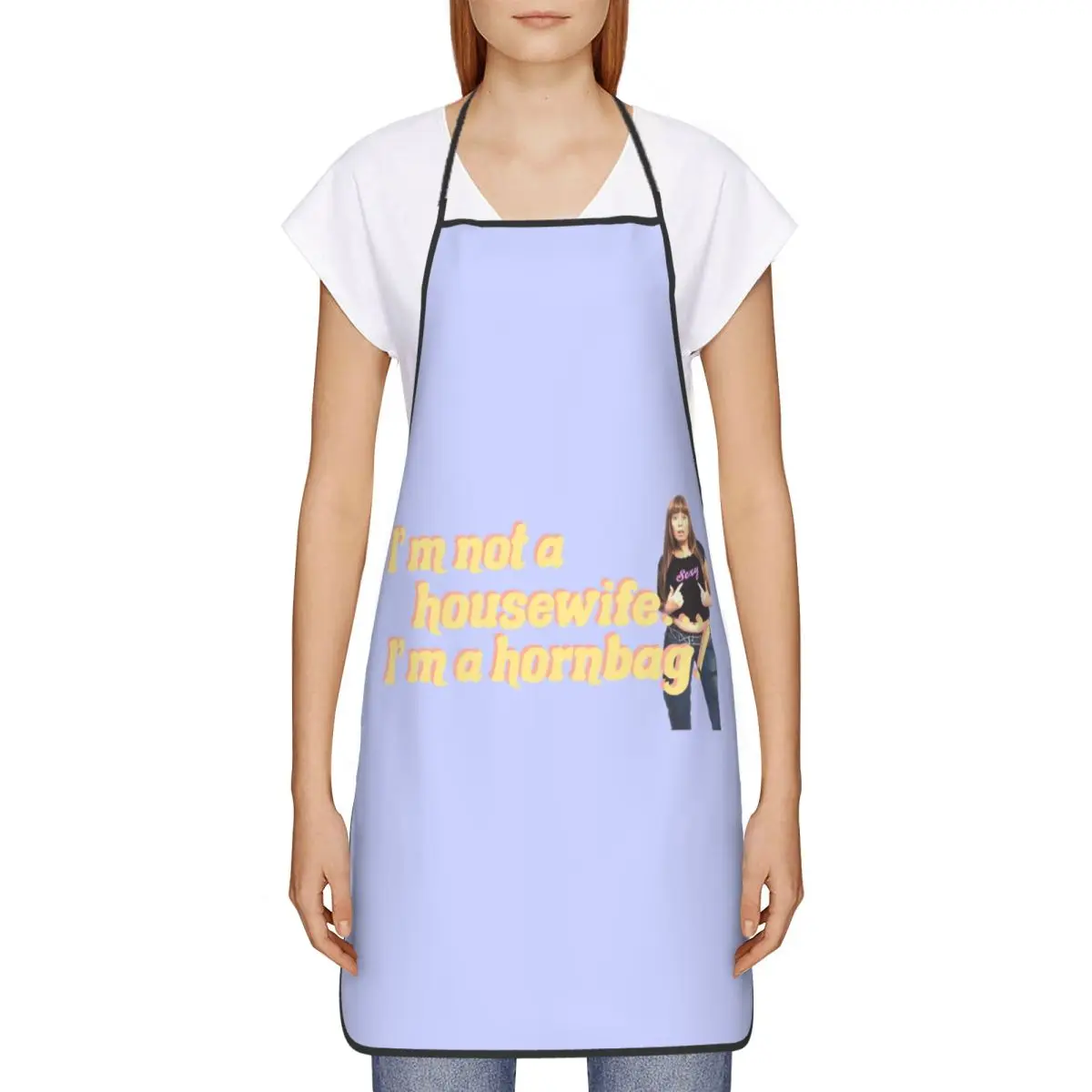 Custom Bib Kath And Kim Im Not A Housewife Im A Hornbag Quote Aprons Unisex Adult Chef Kitchen Cooking Tablier Cuisine Gardening